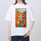 piyomingoの金運2倍✌️龍神くん オーバーサイズTシャツ