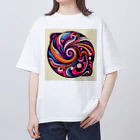 Dexsterの’70s風 レトロなデザイン01　’70s retro design Oversized T-Shirt