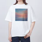 yuzuriha000の夕焼け オーバーサイズTシャツ