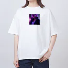 Nv New「のんびりマインクラフト」マイクラ実況のおしゃれな少女 オーバーサイズTシャツ