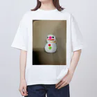 ポメラニアンのアリスくんの雪だるまの東海さん Oversized T-Shirt