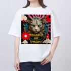 55kentanの吾輩は猫だんべな オーバーサイズTシャツ