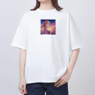 yumeの風になびく髪を持つ可憐な女の子 Oversized T-Shirt