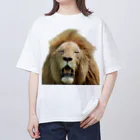 mayura_photoの眠そうなオスライオン オーバーサイズTシャツ