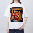 パブリックドメインさんのチャールズ・デムス charles demuth No5 金のNo.5 オーバーサイズTシャツ