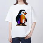 .ANIMALのドットペンギン　ききかえす ver Oversized T-Shirt