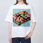 たべものやのお寿司のピクセルイラスト オーバーサイズTシャツ