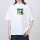 yumiceのice meets オリガミカワウソ Oversized T-Shirt