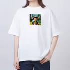 yumiceのice meets オリガミマーモセット Oversized T-Shirt