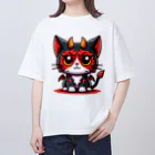 zuuu-の！結構強い悪魔にゃんこ！ オーバーサイズTシャツ