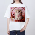 neko_shopのかごねこ3 オーバーサイズTシャツ