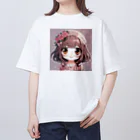 mikukiのかわいい女の子 Oversized T-Shirt