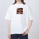 Illustrator Factoryの猫の寝顔 Oversized T-Shirt