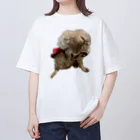 Ruice-Iceの犬　ガジガジ Oversized T-Shirt