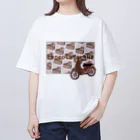 夜彩　-yasai-のsweets cab / chocolatecake オーバーサイズTシャツ