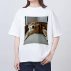 【公式】コンプレックス屋さんのデブが着る前から伸びている：犬ver オーバーサイズTシャツ