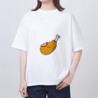 タコスの皮だけ食べられたチキン オーバーサイズTシャツ