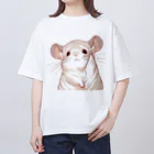 もふっとチンチラ🐭のおてあげチンチラ Oversized T-Shirt