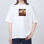 DeeeeDののこぎりのキャラクター オーバーサイズTシャツ