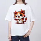 zuuu-の☆悪魔の世界のアイドルにゃんこ☆ オーバーサイズTシャツ