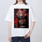 KAMIBUKROの鬼かわいい獣耳美女 Oversized T-Shirt