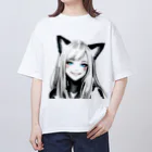 レイカランクの猫ガール Oversized T-Shirt