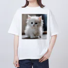 SkyBlueのキュートな子猫 オーバーサイズTシャツ