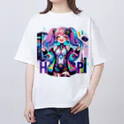 iSysのゲーミング少女ピーシースリー オーバーサイズTシャツ