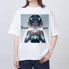 iSysのゲーミング少女ピーシーフォー オーバーサイズTシャツ