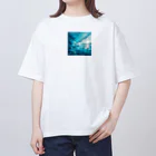 Lovers-chapelのサーファーと海 オーバーサイズTシャツ