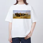 世界美術商店のヴォルガの船曳き / Barge Haulers on the Volga オーバーサイズTシャツ