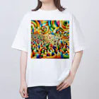 7no70の五千人の給食 Oversized T-Shirt