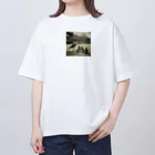 mamycatの鳥 オーバーサイズTシャツ