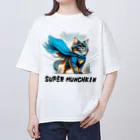 猫武者(NekoMusya)のSUPER MANCHKIN 参上！ オーバーサイズTシャツ