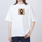 戦国時代マニアのデフォルメ北条氏康君 Oversized T-Shirt