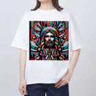 Kuris-DesignのThanks GOD,I'm alive. オーバーサイズTシャツ