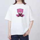 もりもりのサロペットクマ オーバーサイズTシャツ