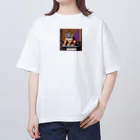 クロスクリエイティブのクイズを出しているトラ Oversized T-Shirt