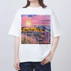 猫田丸尾の幻想的な世界 オーバーサイズTシャツ