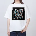 kenken-kenkenショップの幾何学TOKYO Oversized T-Shirt