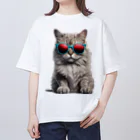 jiyurakuのクールなお猫様 オーバーサイズTシャツ