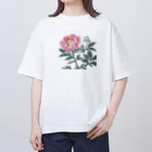 bigbamboofamilyの牡丹　その三 オーバーサイズTシャツ