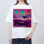 宇宙屋さんの宇宙を駆ける未来の車 Oversized T-Shirt