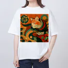 あずきば-あたりの着物猫シリーズ Oversized T-Shirt