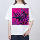 moon_takuanの観世音菩薩と龍2「Kanzeon Bodhisattva and dragon2」 オーバーサイズTシャツ