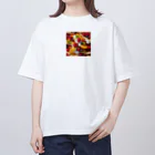 Crepe Collection Center 【CCC】のラズベリーミックス オーバーサイズTシャツ