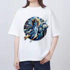 かーふくんのあがきショップの雷鳴のソラリオン オーバーサイズTシャツ