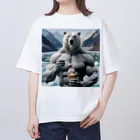 george-weblogの白クマッチョ オーバーサイズTシャツ