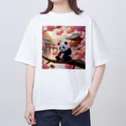 pandaloveの桜とぱんだ３ オーバーサイズTシャツ