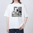 masaの静謐なモノクロームの風景 Oversized T-Shirt